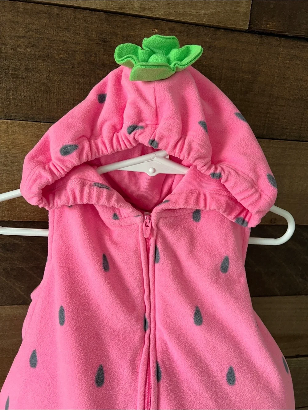 Carter's Adorable Baby Strawberry Hooded Halloween Costume Dress Up Size 24mon